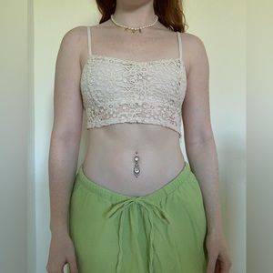 Lace crop top